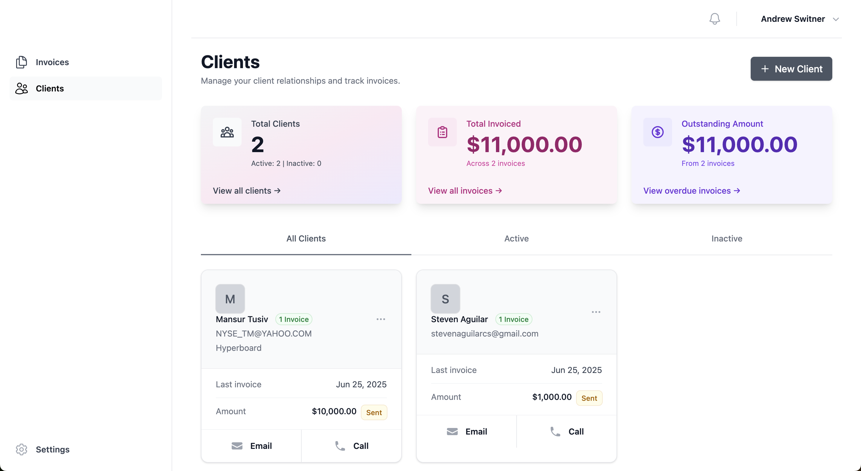 Consulting rates and industry calculator.